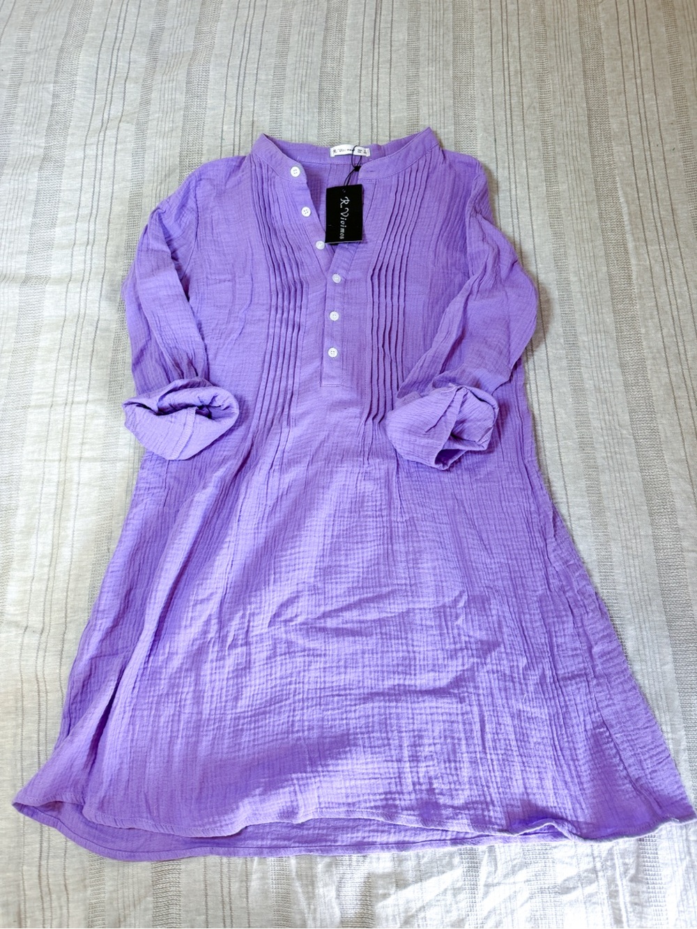 Purple tunic dress
